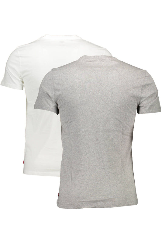 White Cotton Men T-Shirt