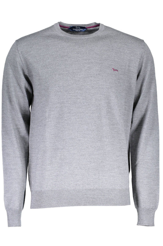 Gray Wool Men Sweater