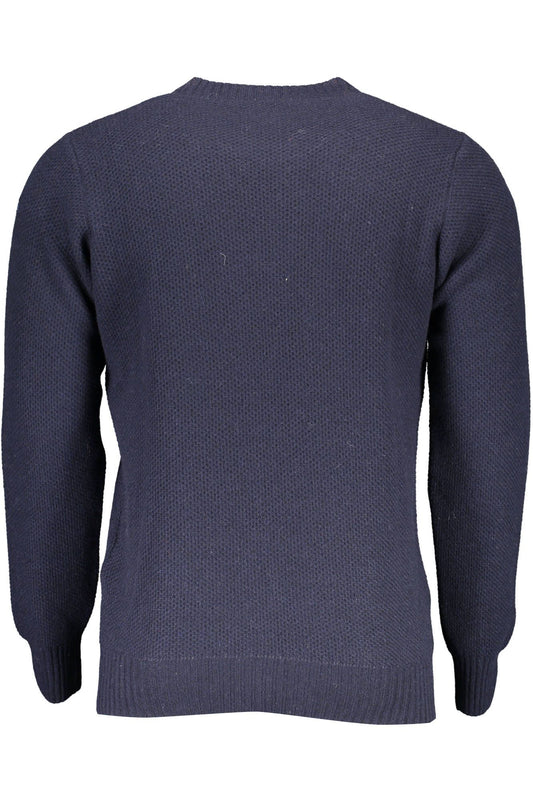 Blue Wool Men Sweater