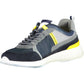 Blue Leather Men Sneaker
