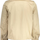 Beige Cotton Men Jacket
