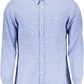 Blue Cotton Men Shirt