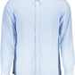 Light Blue Cotton Men Shirt