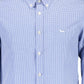 Blue Cotton Men Shirt