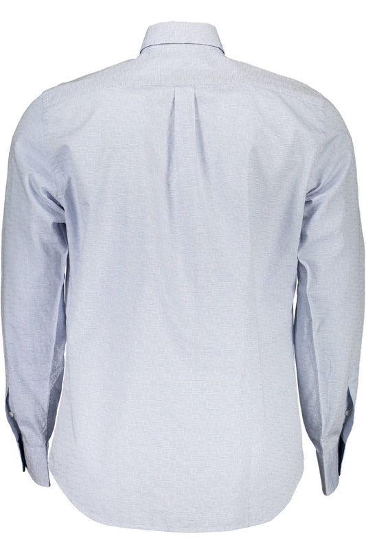 Light Blue Cotton Men Shirt