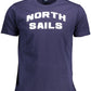 Blue Cotton Men T-Shirt