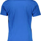 Blue Cotton Men T-Shirt
