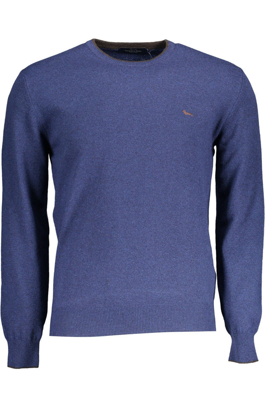 Blue Wool Men Sweater