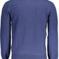 Blue Wool Men Sweater