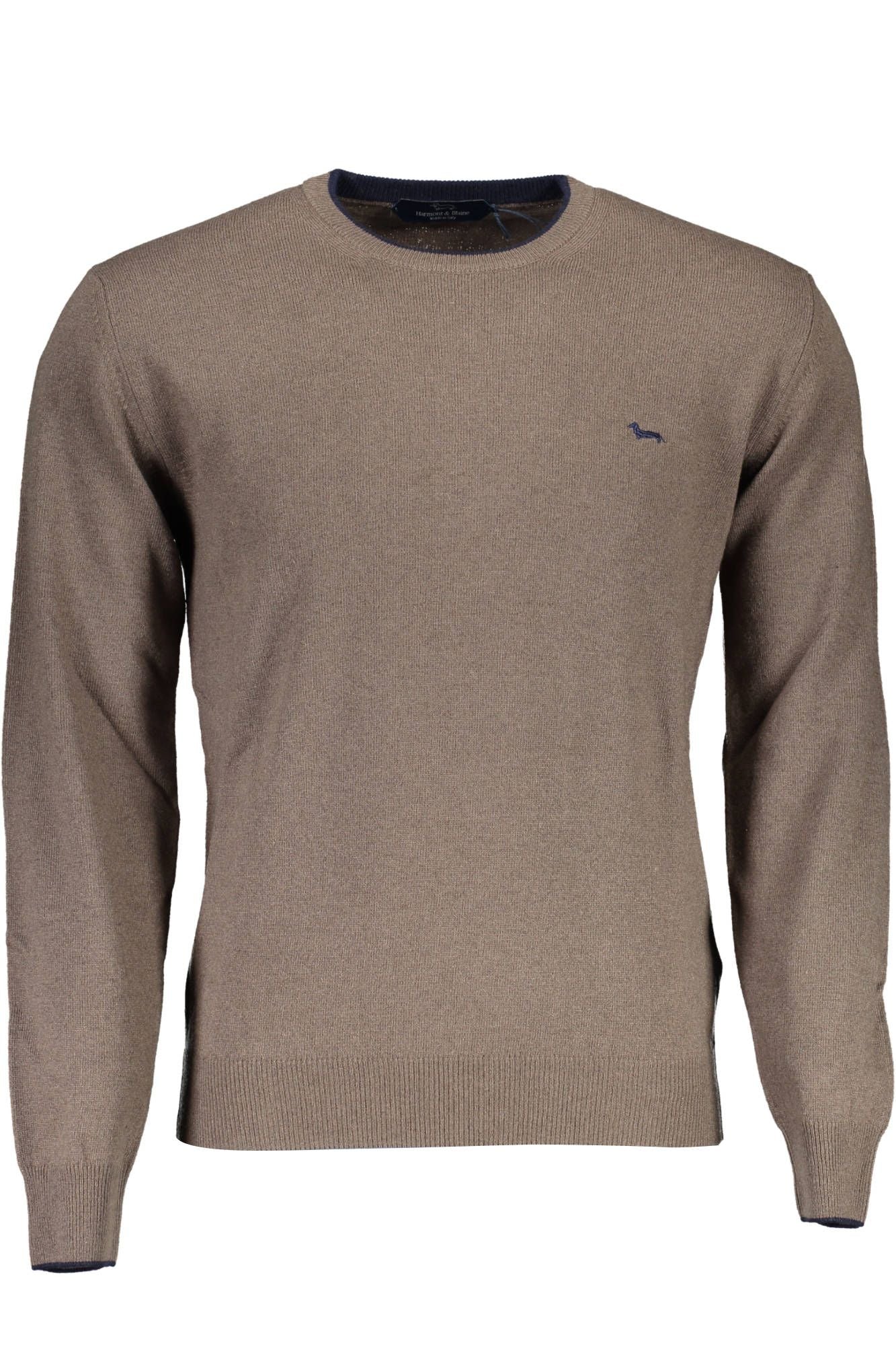 Brown Wool Men Sweater