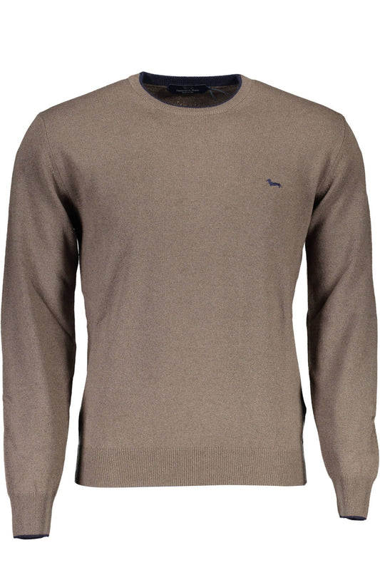 Brown Wool Men Sweater