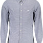 Blue Cotton Men Shirt