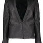 Black Elastane Women Jacket