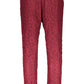 Red Cotton Women Trouser