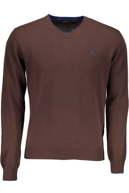 Brown Wool Men Sweater