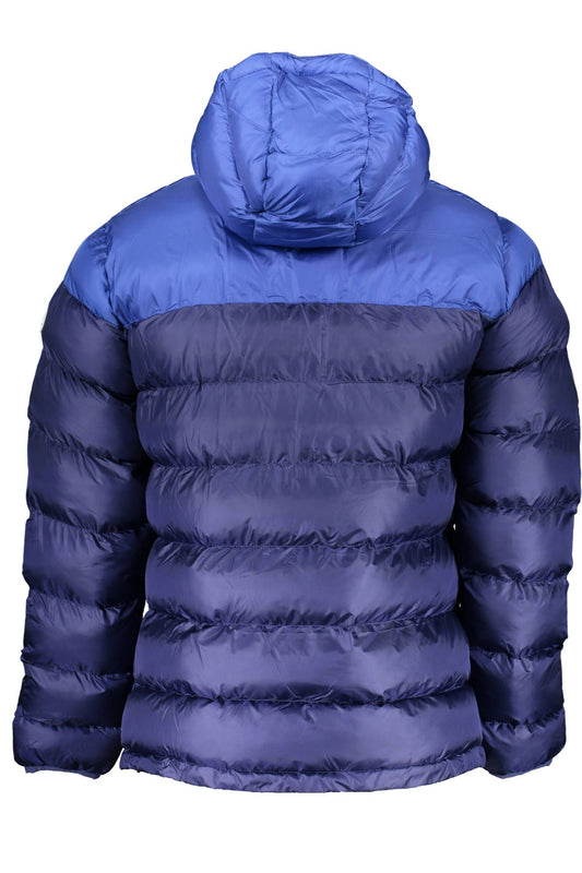 Blue Polyamide Men Jacket
