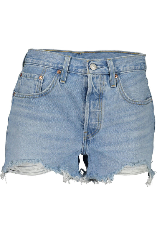 Light Blue Cotton Women Jean