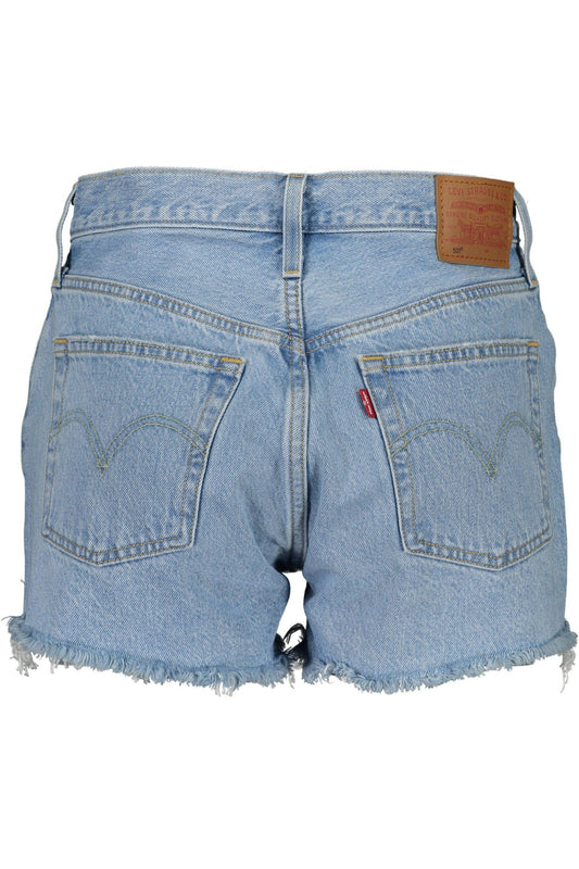 Light Blue Cotton Women Jean