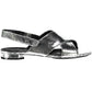 Silver Rubber Women Sandal
