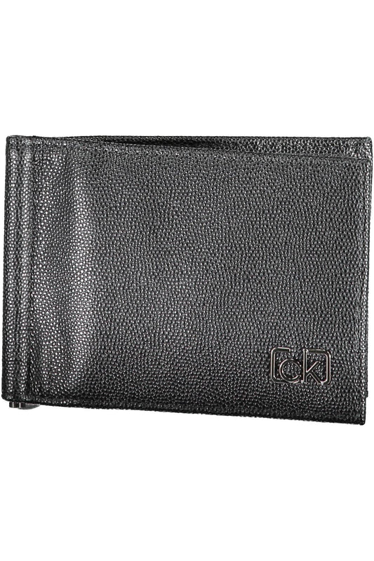 Black Polyurethane Men Wallet