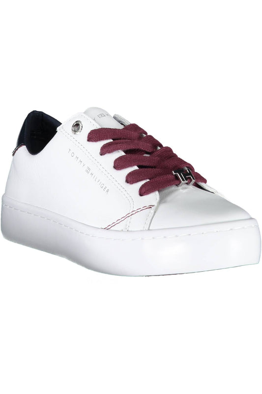 White Leather Women Sneaker