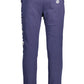 Blue Cotton Men Trouser