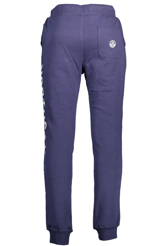 Blue Cotton Men Trouser