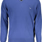 Blue Wool Men Sweater