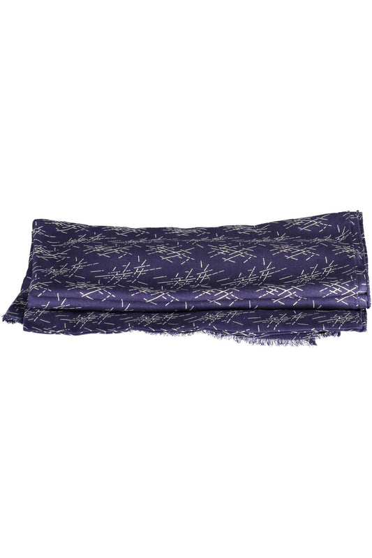 Blue Cotton Men Scarf