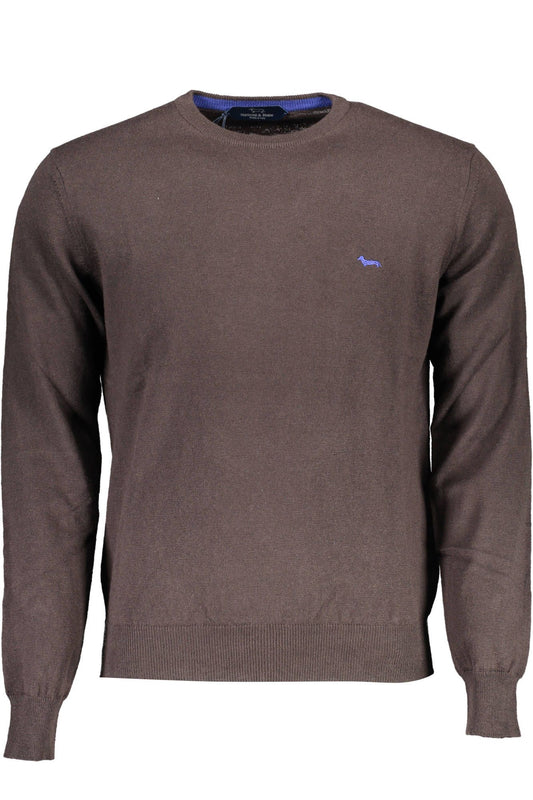 Brown Cotton Men Sweater