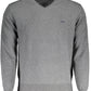 Gray Cotton Men Sweater