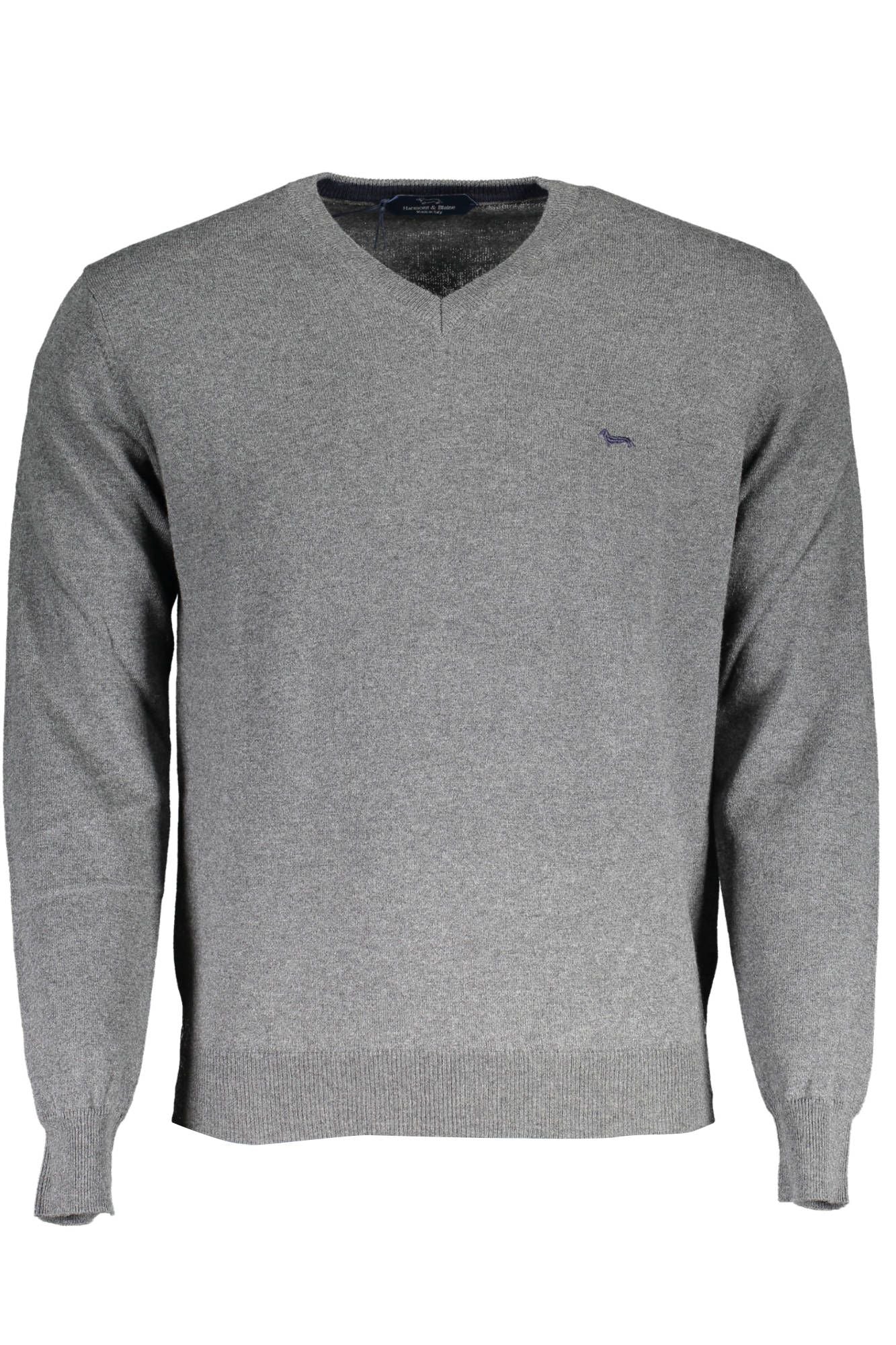 Gray Cotton Men Sweater