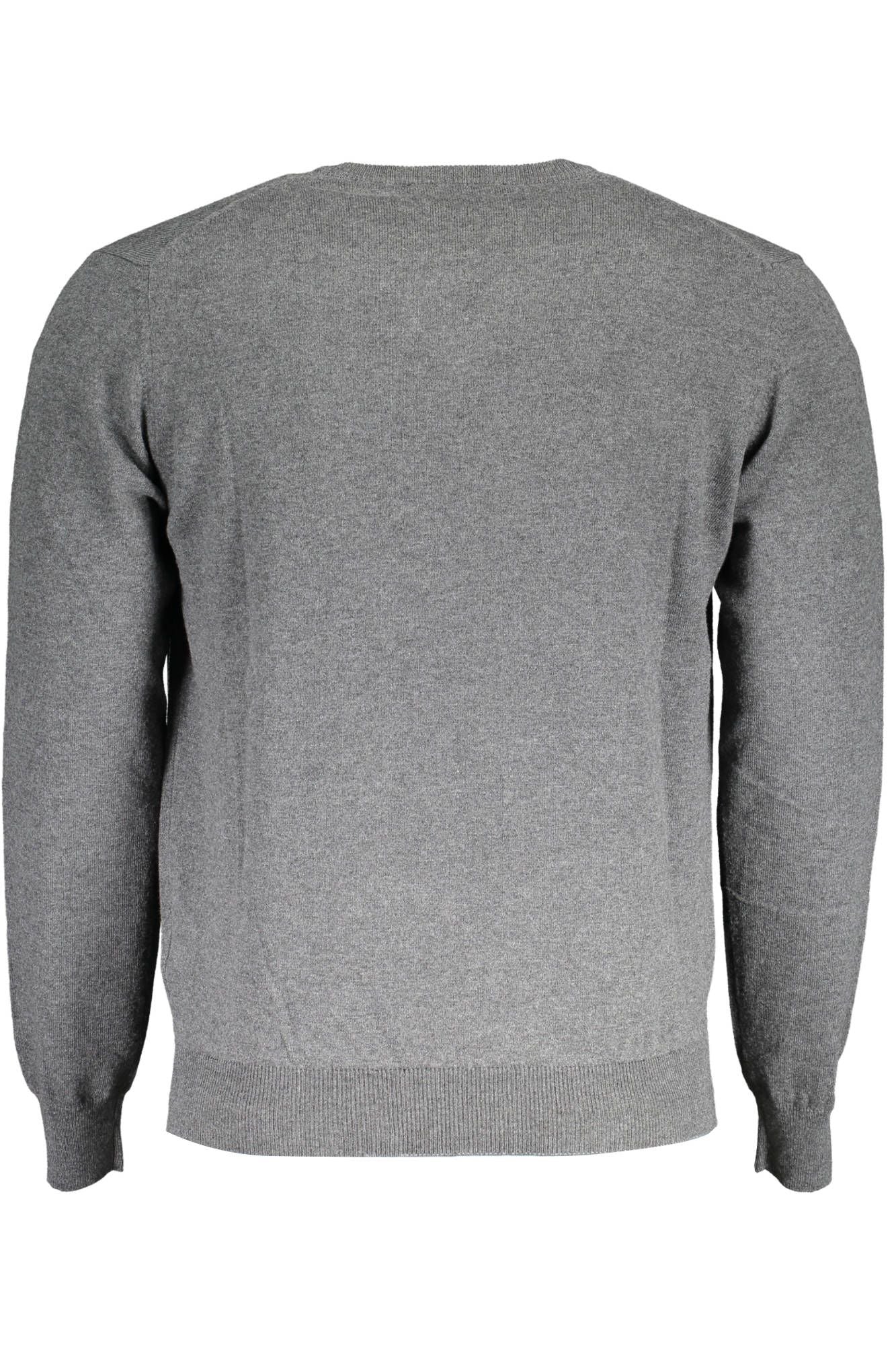Gray Cotton Men Sweater