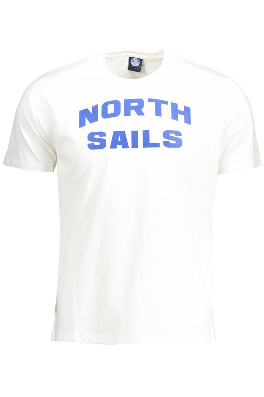White Cotton Men T-Shirt