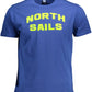 Blue Cotton Men T-Shirt