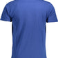 Blue Cotton Men T-Shirt