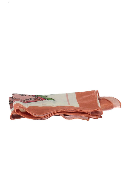 Orange Cotton Men Scarf