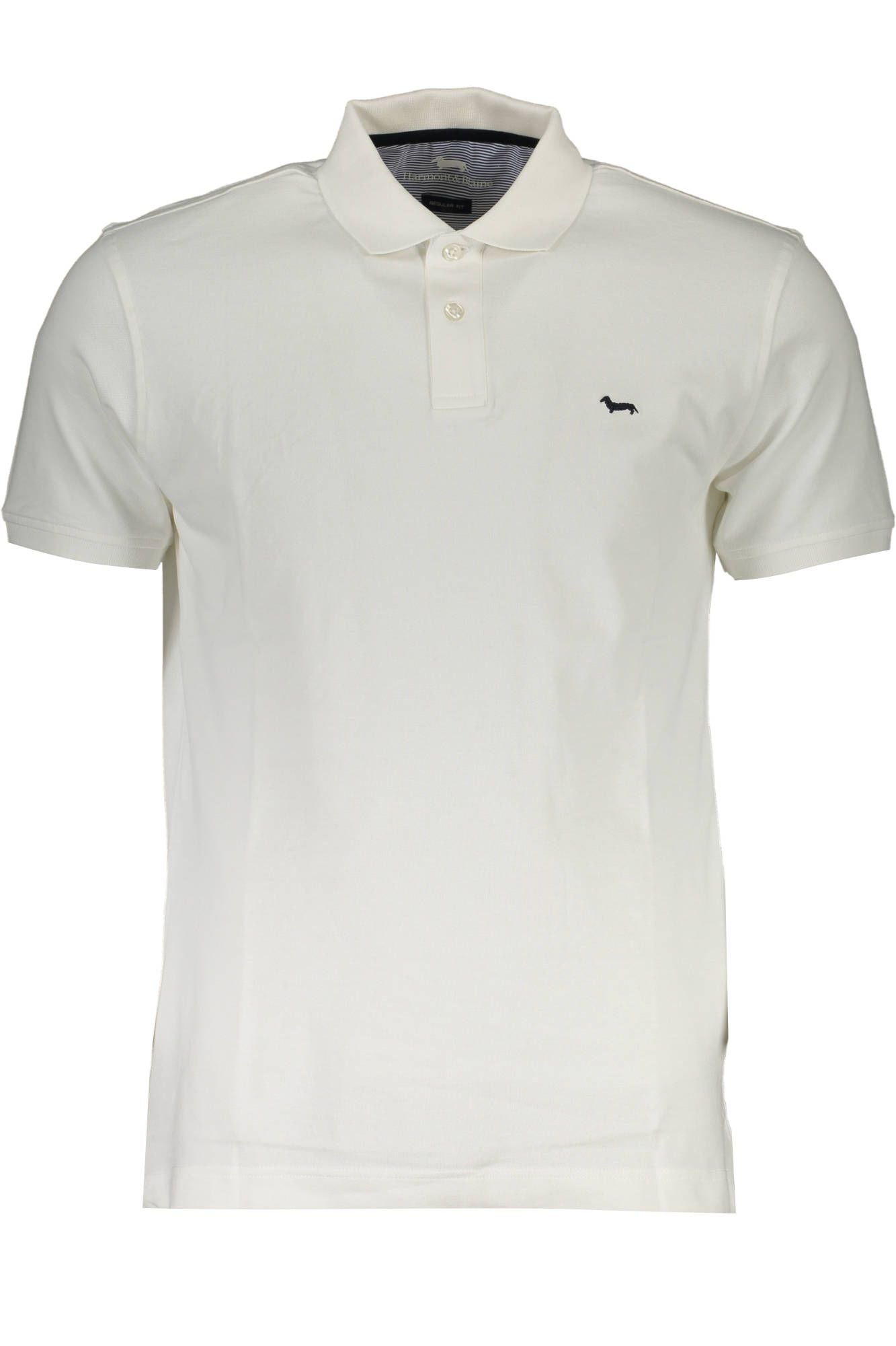 White Cotton Men Polo Shirt