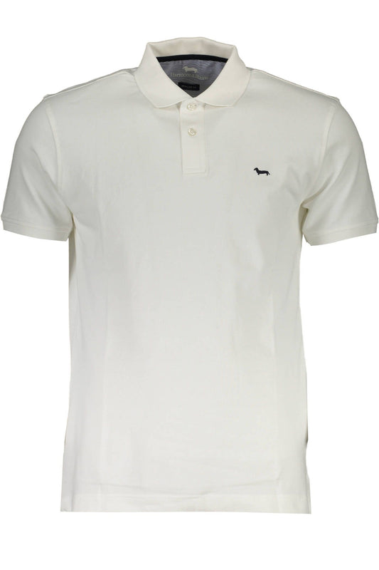 White Cotton Men Polo Shirt