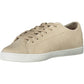 Beige Leather Men Sneaker