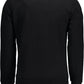Black Cotton Men Sweater