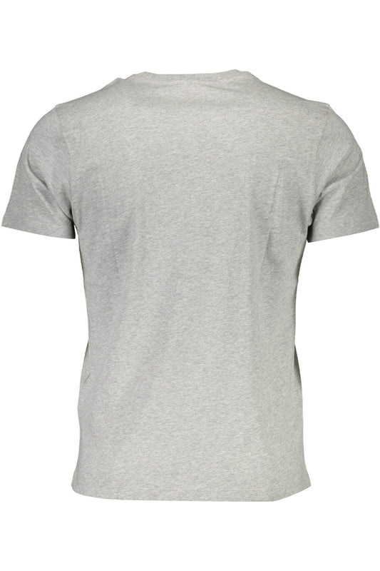 Gray Cotton Men T-Shirt