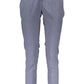 Blue Wool Women Pant