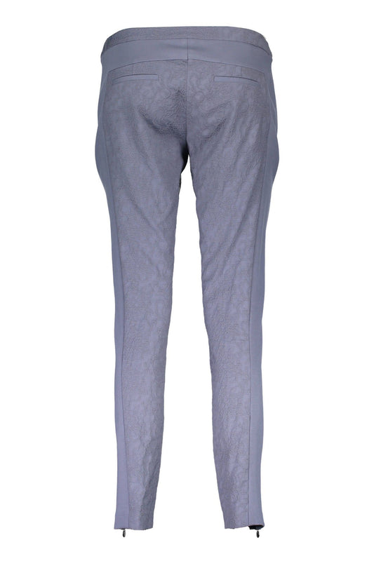 Blue Wool Women Pant