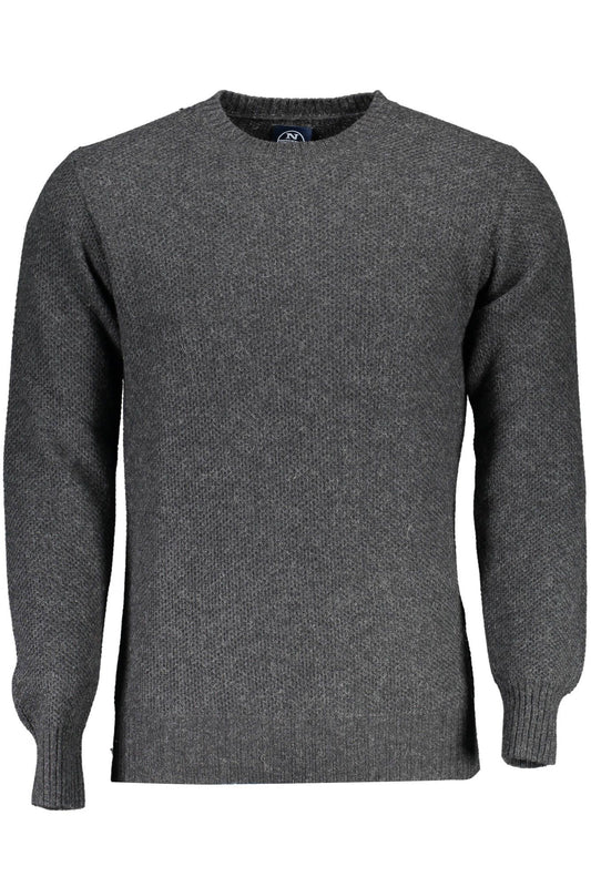 Gray Wool Men Sweater