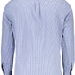 Blue Cotton Men Shirt