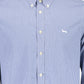 Blue Cotton Men Shirt