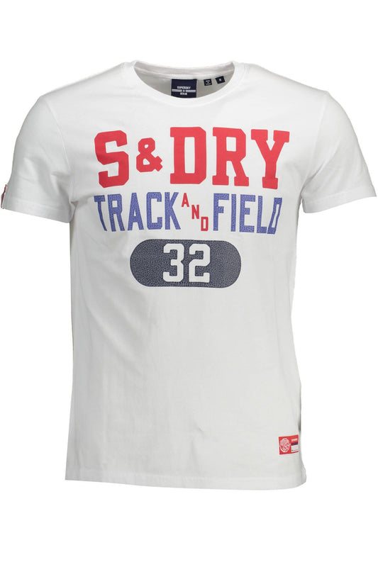 White Cotton Men T-Shirt