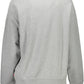 Chic Gray Long-Sleeved Round Neck Sweatshirt