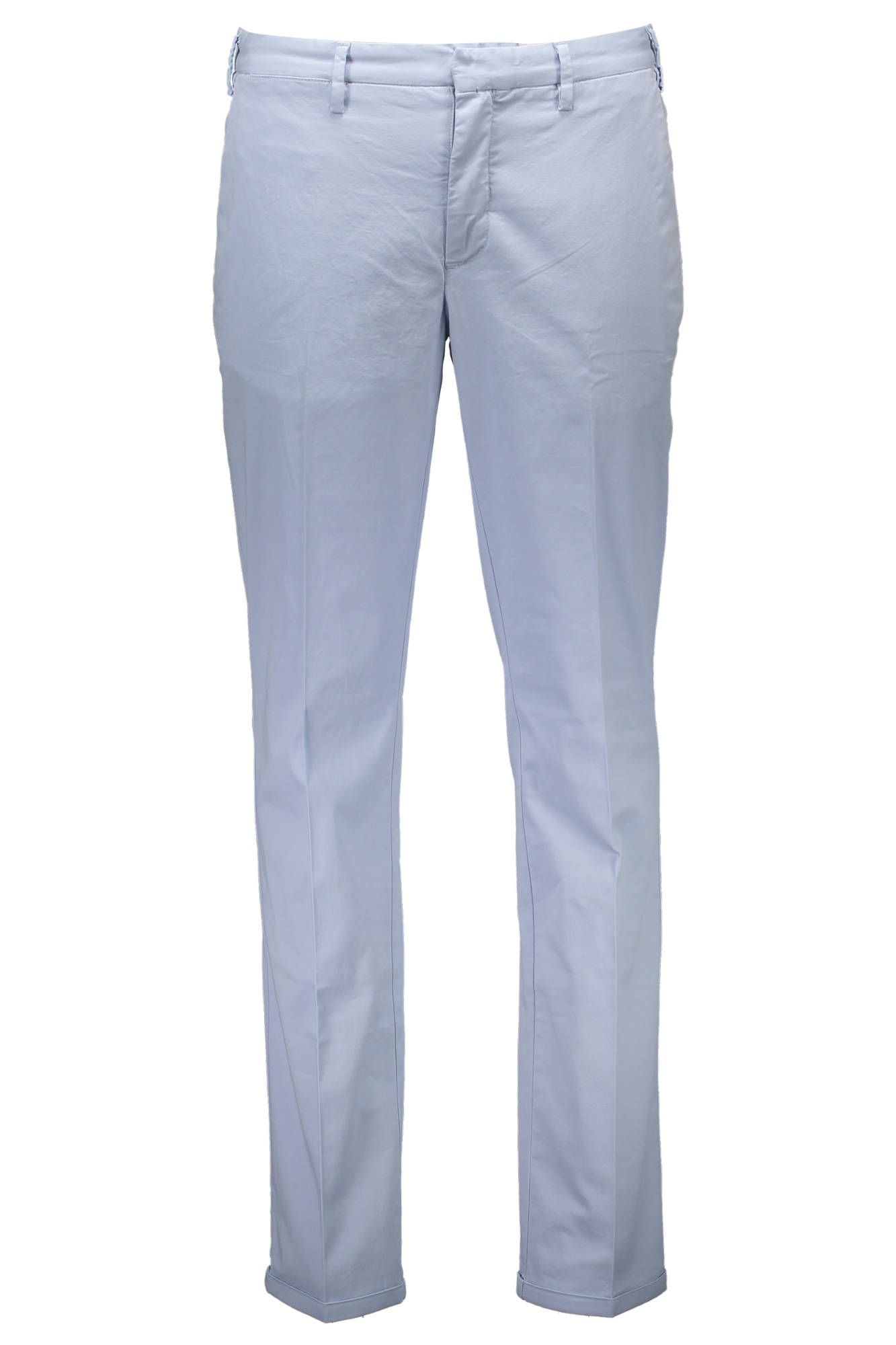 Light Blue Cotton Men Pant
